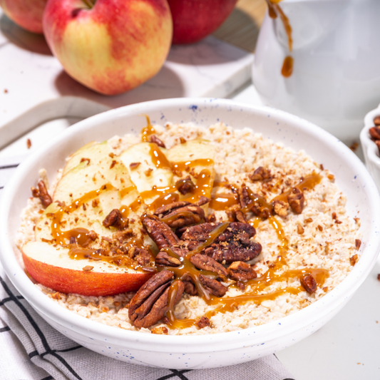 MAPLE PECAN OATMEAL WITH CULINARY ARGAN OIL DRIZZLE