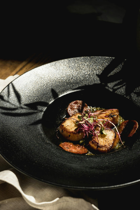 Seared scallops with Argan oil & citrus infusion